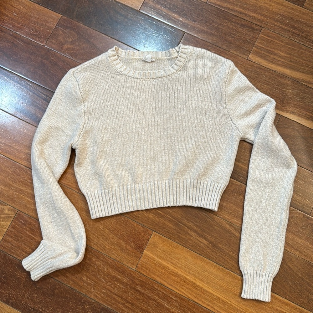 Garage cropped sweater, size medium